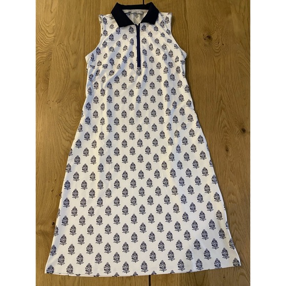 Smith & Quinn Dresses & Skirts - Smith & Quinn Katherine Sleeveless Golf Dress Women's XS White Blue Classy